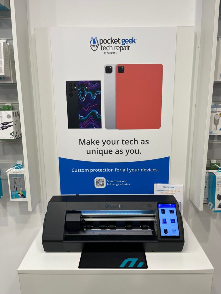 Hydrogel screen protector and custom device protection available at Pocket Geek Colchester by CrC Repair®