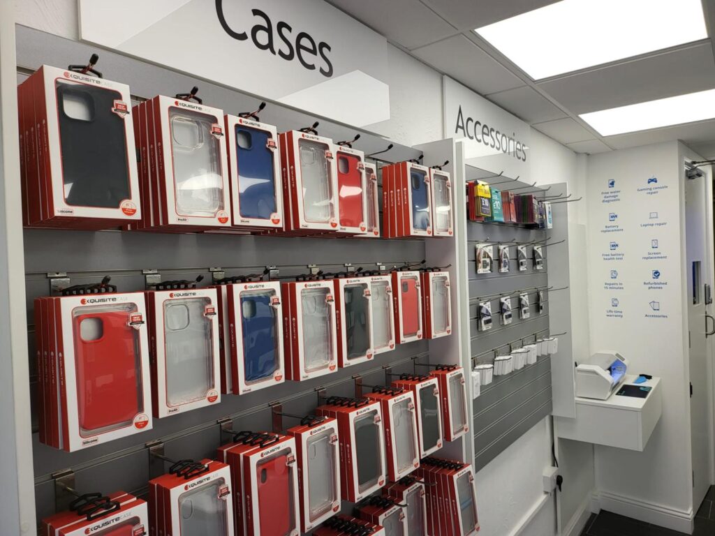 Phone cases and other accessories available at Pocket Geek Colchester by CrC Repair®
