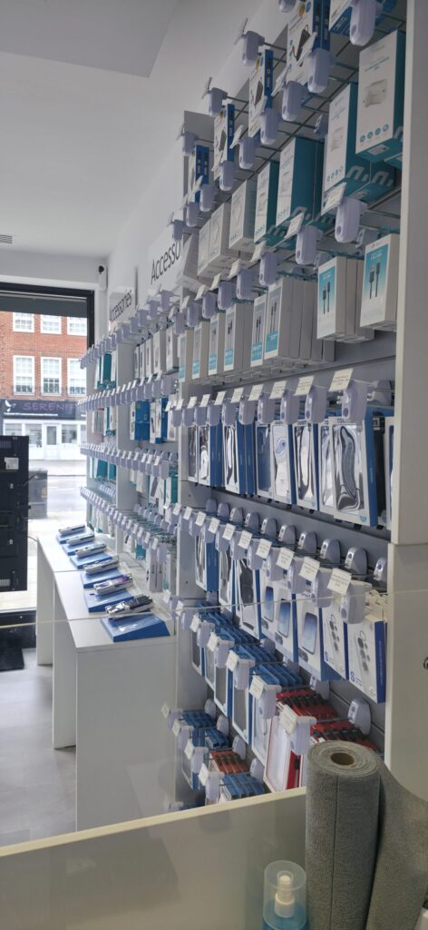 Chargers, data cables, screen protectors, protective cases, powerbanks, headphones