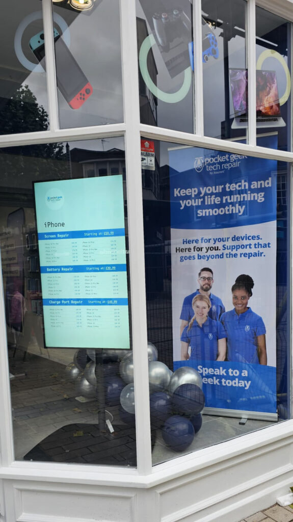 Pocket Geek Wolverhampton by CrC Repair® store window